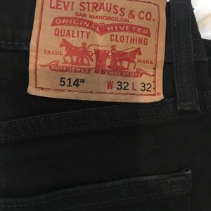 Levi’s 514 Slim Straight.  Black.